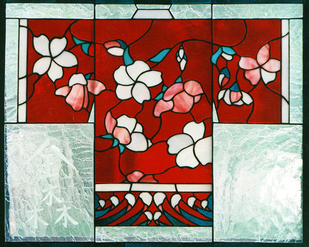 Mark Frederick Fisher stained glass art Kimono