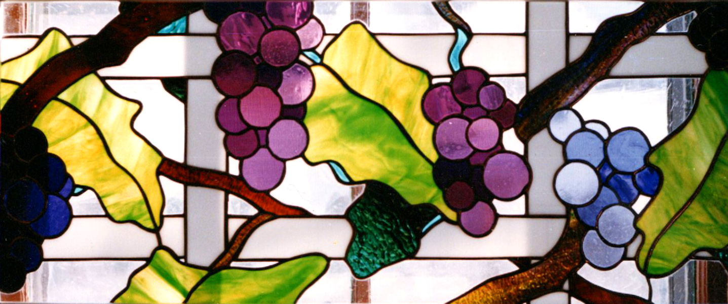 Trellis stained glass art by Mark Frederick Fisher